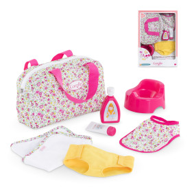 coffret accessoires à langer fleuri Corolle