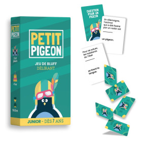 boîte du jeu petit pigeon et des cartes