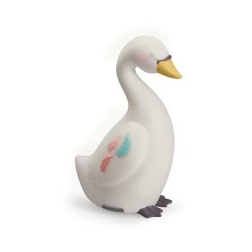 Lampe veilleuse cygne sur fond blanc