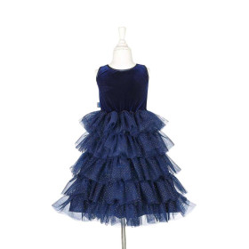 Robe Colette 5-7ans bleu nuit de dos