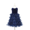 Robe Colette 5-7ans bleu nuit de dos