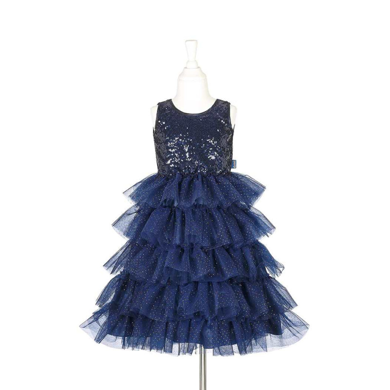 Robe Colette 5-7 ans bleu nuit de face