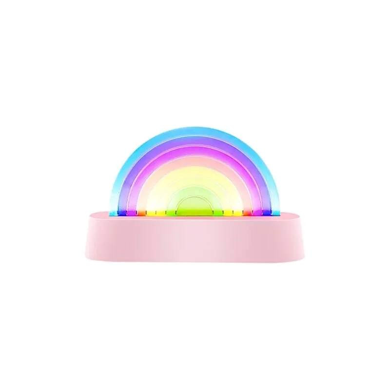 lampe dansante rainbow rose