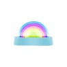 lampe dansante rainbow bleu