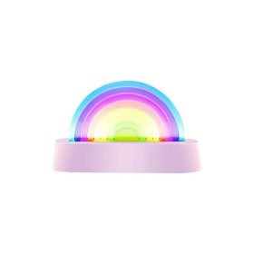 lampe dansante rainbow lila