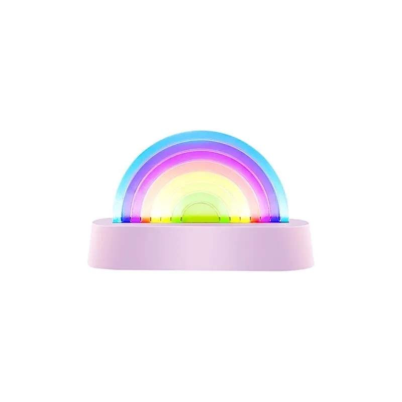 lampe dansante rainbow lila