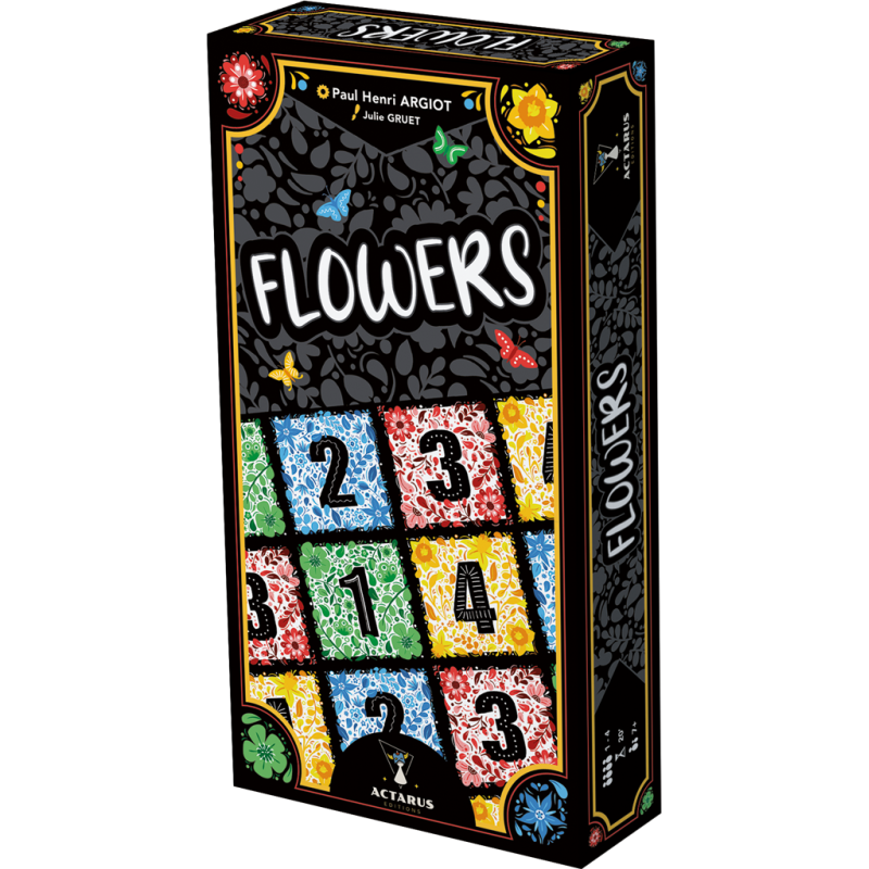 Jeu de cartes Flowers de face