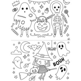 Dessins du coffret Dessiner sur les vitres Halloween