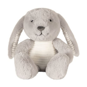 Peluche lapin Milo Heartbeat gris