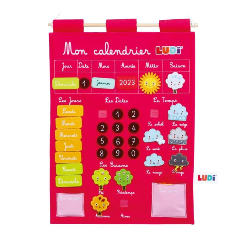 Calendrier basic rose Ludi