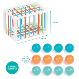 Cube de manipulation et son contenu