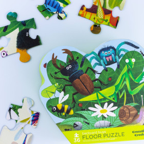 puzzle 36 pièces les insectes de l'arrière cour