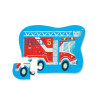 mini puzzle camion de pompier 12 pièces réalisé