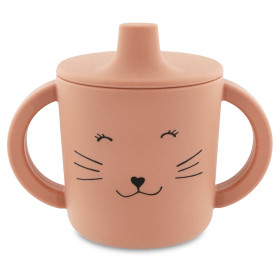 Tasse d'apprentissage en silicone Mrs Cat  de face