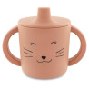 Tasse d'apprentissage en silicone Mrs Cat  de face