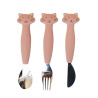 couverts 3 pièces en silicone Mrs Cat - Trixie