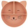 Assiette avec ventouse en silicone et compartiments Mrs Cat - Trixie