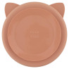 Assiette avec ventouse en silicone et compartiments Mrs Cat de dos