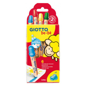 Etui 6 crayons maxi giotto be-bè