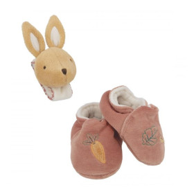 chaussons et bracelet à son lapin kaloo