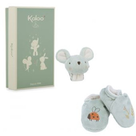 Coffret bracelet et chaussons à sons souris - Kaloo